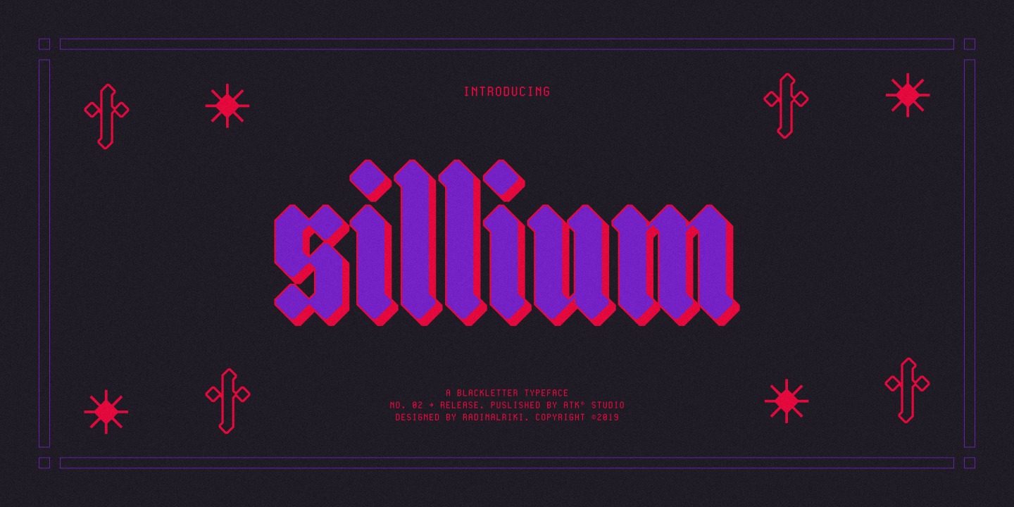 Пример шрифта Sillium #1